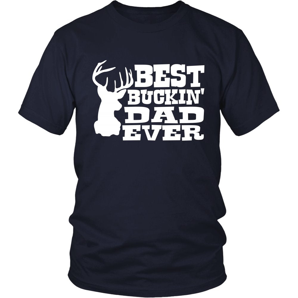 Best Buckin' Dad Ever T-shirt teelaunch District Unisex Shirt Navy S