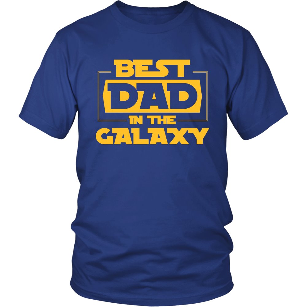 Best Dad In The Galaxy T-shirt teelaunch District Unisex Shirt Royal Blue S