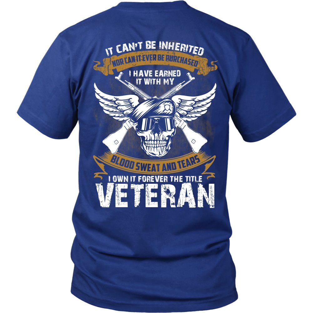 I Own It Forever The Title - Veteran T-shirt teelaunch District Unisex Shirt Royal Blue S