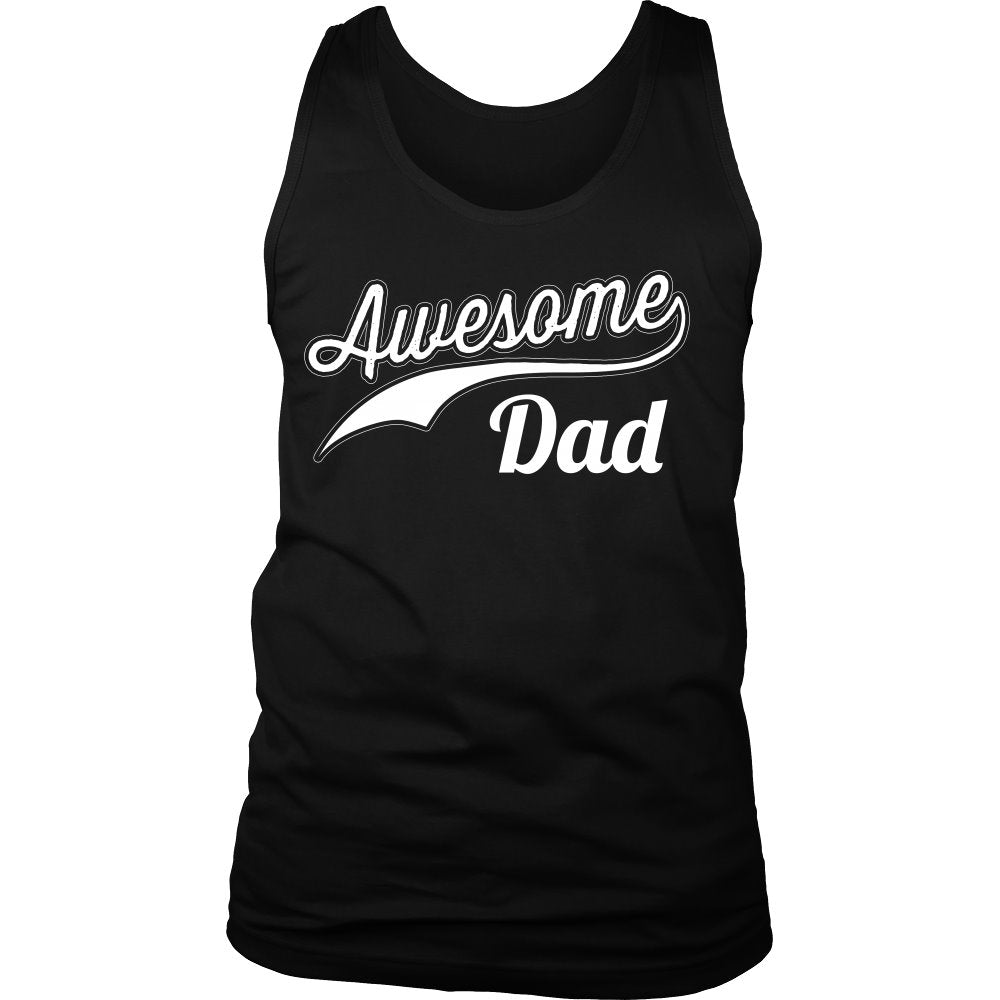 Awesome Dad T-shirt teelaunch District Mens Tank Black S