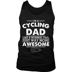 I'm A Cycling Dad, Like A Normal Dad Just Way More Awesome T-shirt teelaunch District Mens Tank Black S