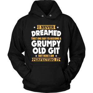 Grumpy Old Git T-shirt teelaunch Unisex Hoodie Black S