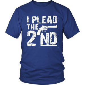 I Plead The 2nd T-shirt teelaunch District Unisex Shirt Royal Blue S