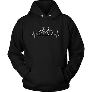Bike Pulse T-shirt teelaunch Unisex Hoodie Black S