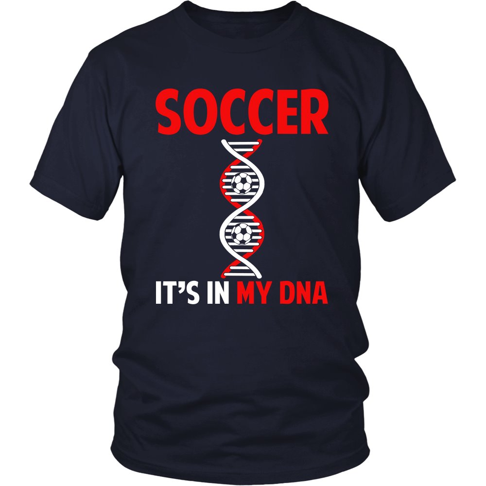 Soccer Is In My DNA T-shirt teelaunch District Unisex Shirt Navy S