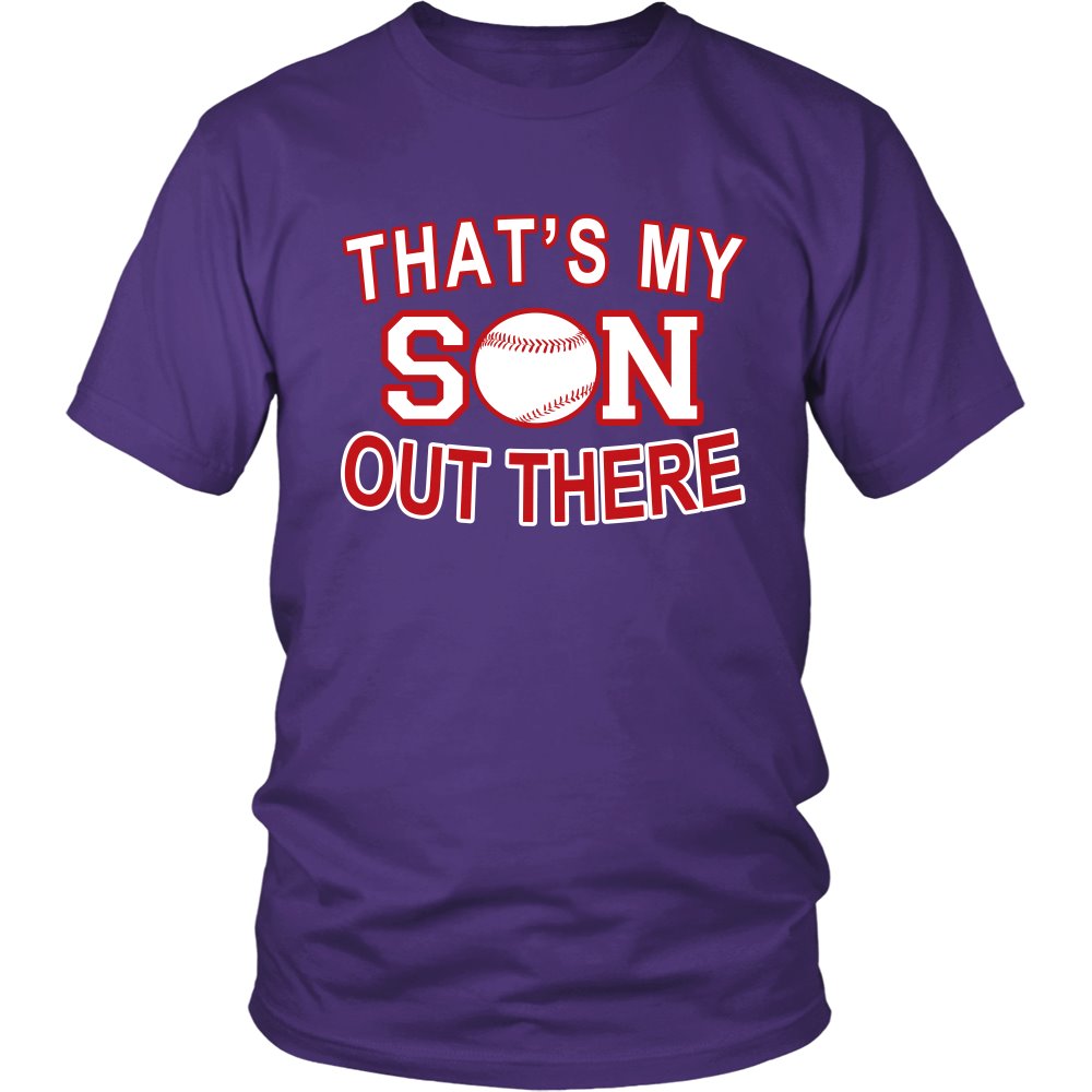 That's My Son Out There T-shirt teelaunch District Unisex Shirt Purple S