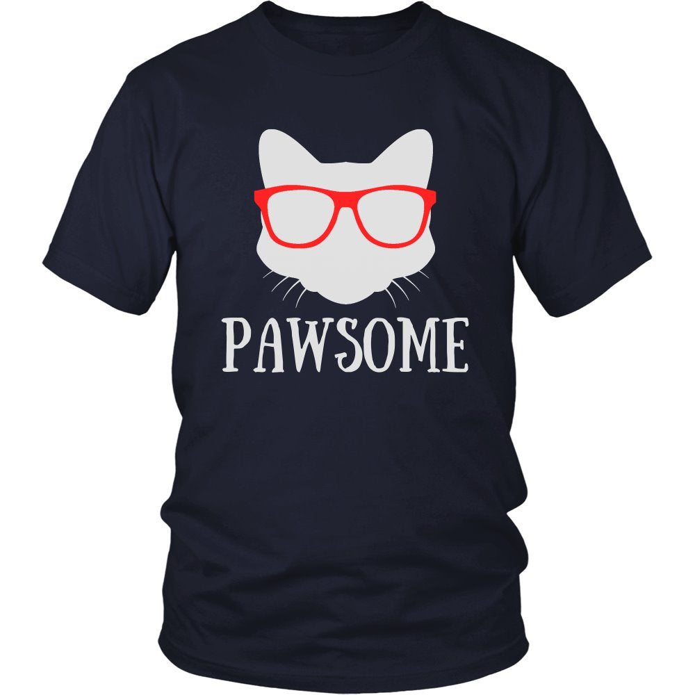 Pawsome T-shirt teelaunch District Unisex Shirt Navy S