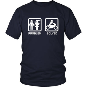 Motorcycle Funny T-shirt T-shirt teelaunch District Unisex Shirt Navy S