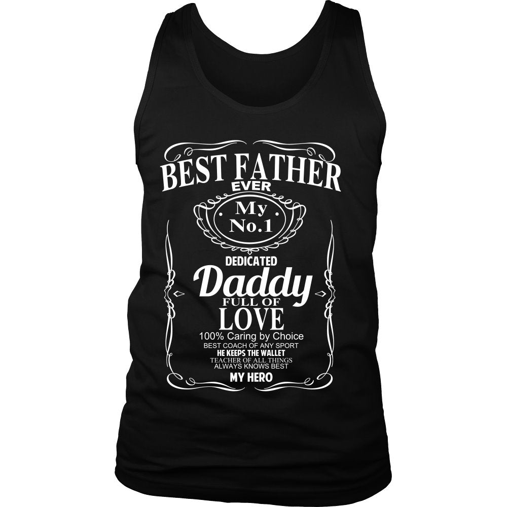 Best Father Whiskey T-shirt teelaunch District Mens Tank Black S