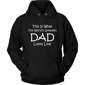 World's Greatest Dad T-shirt teelaunch Unisex Hoodie Black S