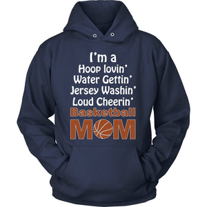I Am A Basketball Mom T-shirt teelaunch Unisex Hoodie Navy S