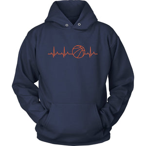 Basketball Love T-shirt teelaunch Unisex Hoodie Navy S