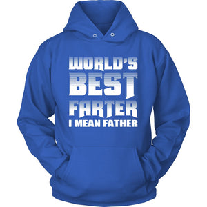 World's Best Farter I Mean Father T-shirt teelaunch Unisex Hoodie Royal Blue S