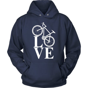 Love Mountain Biking T-shirt teelaunch Unisex Hoodie Navy S