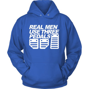 Real Men Use Three Pedals T-shirt teelaunch Unisex Hoodie Royal Blue S
