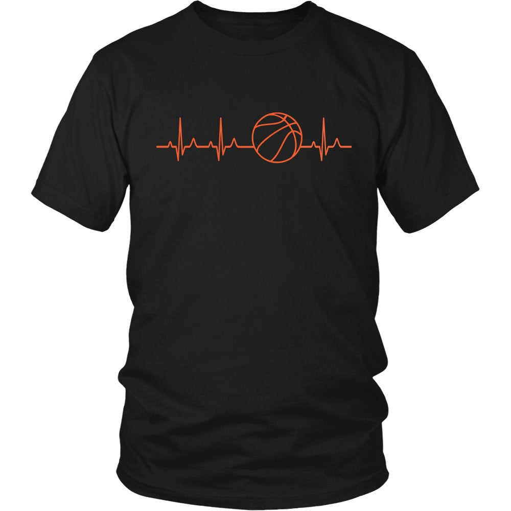 Basketball Love T-shirt teelaunch District Unisex Shirt Black S
