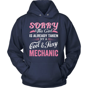 Love A Cool And Sexy Mechanic T-shirt teelaunch Unisex Hoodie Navy S