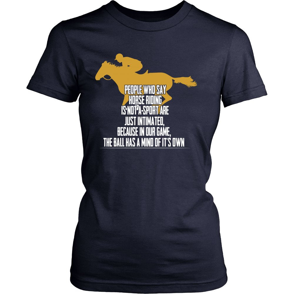Horse Riding Is My Game! T-shirt teelaunch District Womens Shirt Navy S