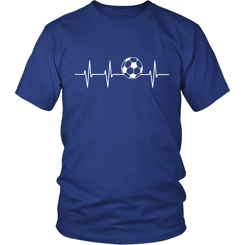 Love Soccer T-shirt teelaunch District Unisex Shirt Royal Blue S