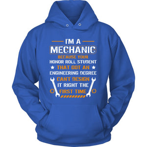 I Am A Mechanic T-shirt teelaunch Unisex Hoodie Royal Blue S