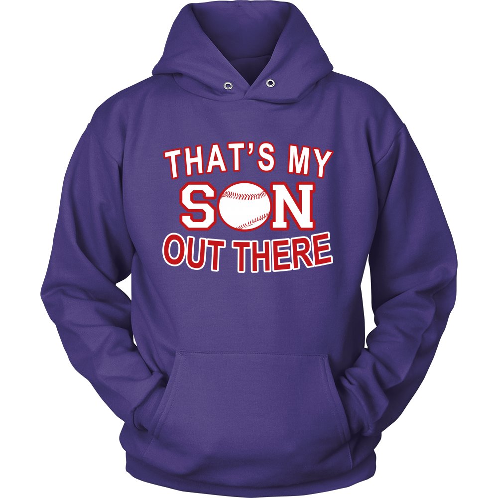 That's My Son Out There T-shirt teelaunch Unisex Hoodie Purple S