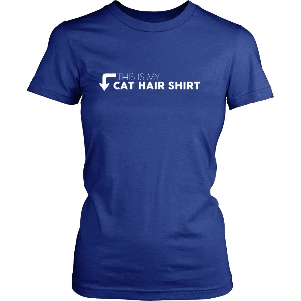 This Is My Cat Hair Shirt T-shirt teelaunch District Womens Shirt Royal Blue S