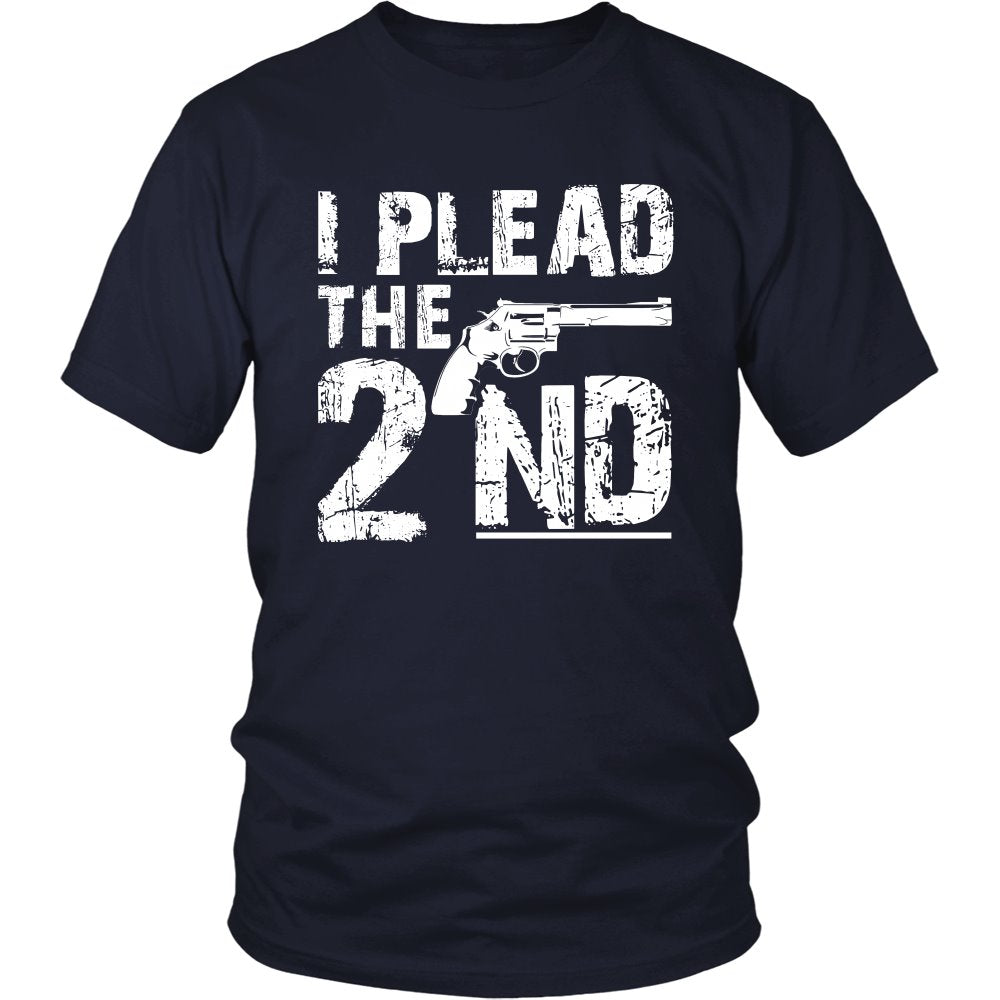 I Plead The 2nd T-shirt teelaunch District Unisex Shirt Navy S