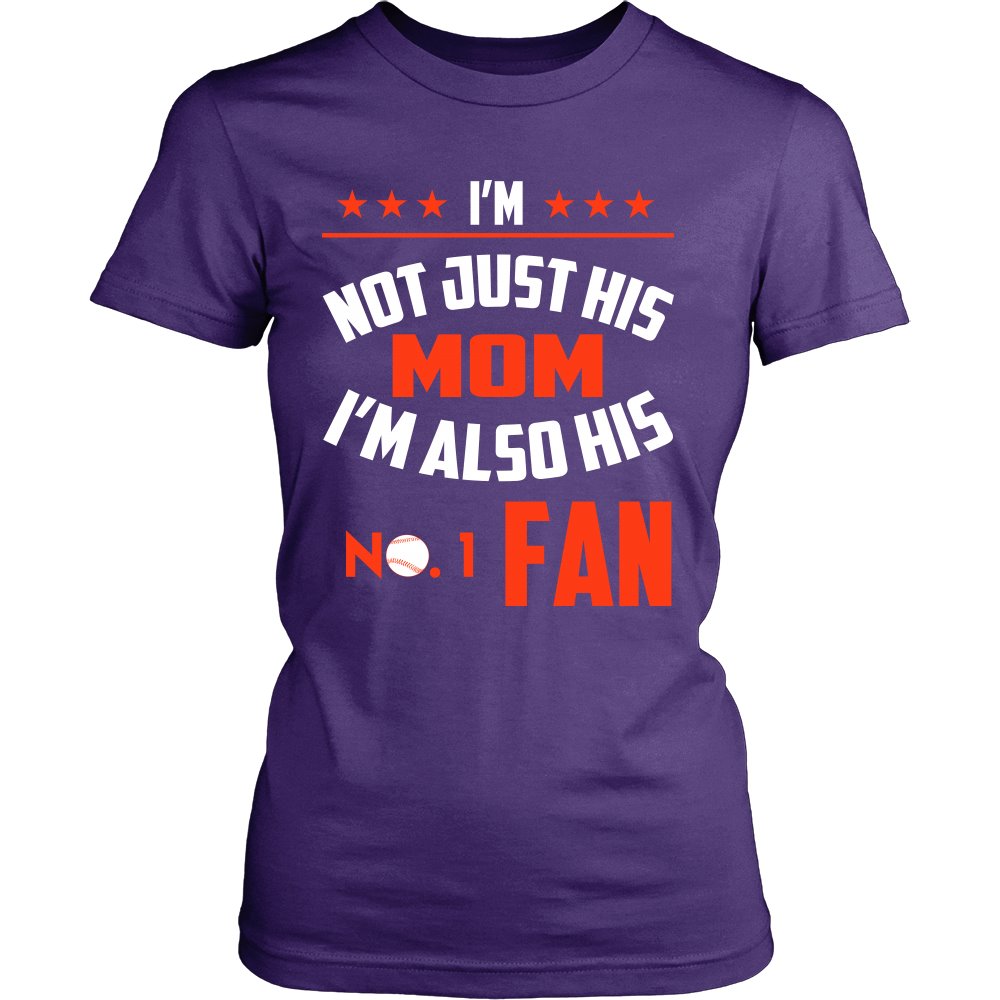 I'm Not Just His Mom I'm Also His No.1 Fan T-shirt teelaunch District Womens Shirt Purple XS