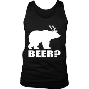 Beer? T-shirt teelaunch District Mens Tank Black S