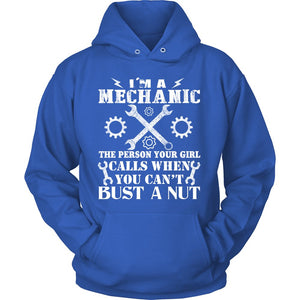 Mechanic Can Bust A Nut T-shirt teelaunch Unisex Hoodie Royal Blue S