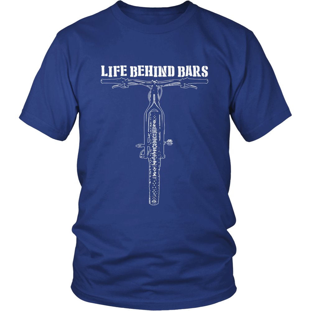 Life Behind Bars T-shirt teelaunch District Unisex Shirt Royal Blue S