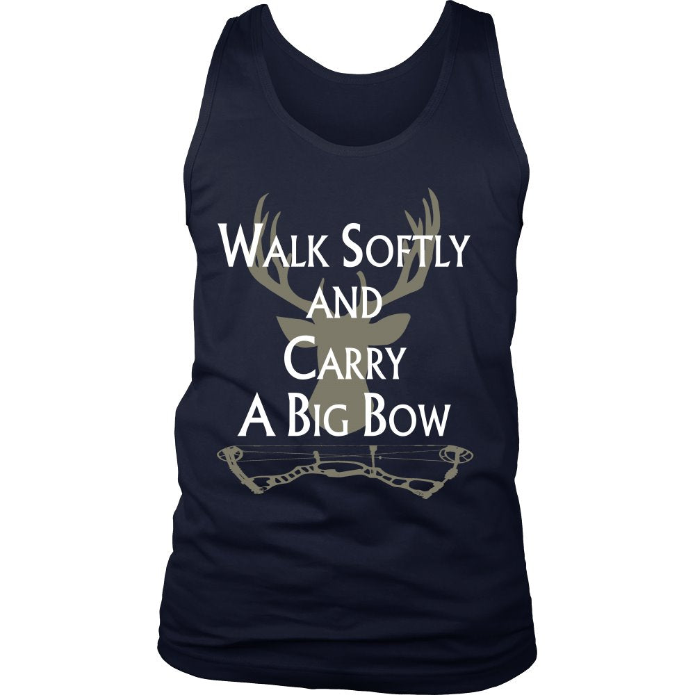 Walk Softly And Carry A Big Bow T-shirt teelaunch District Mens Tank Navy S