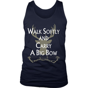 Walk Softly And Carry A Big Bow T-shirt teelaunch District Mens Tank Navy S