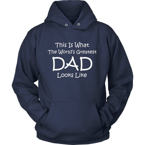 World's Greatest Dad T-shirt teelaunch Unisex Hoodie Navy S