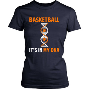 Basketball Is In My DNA T-shirt teelaunch District Womens Shirt Navy S