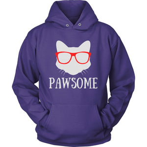 Pawsome T-shirt teelaunch Unisex Hoodie Purple S