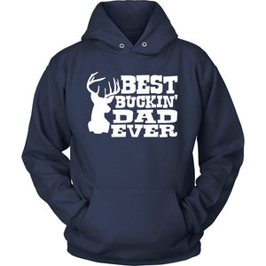 Best Buckin' Dad Ever T-shirt teelaunch Unisex Hoodie Navy S