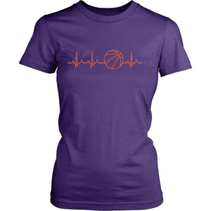 Basketball Love T-shirt teelaunch District Womens Shirt Purple S