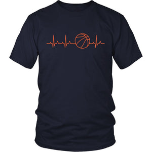 Basketball Love T-shirt teelaunch District Unisex Shirt Navy S