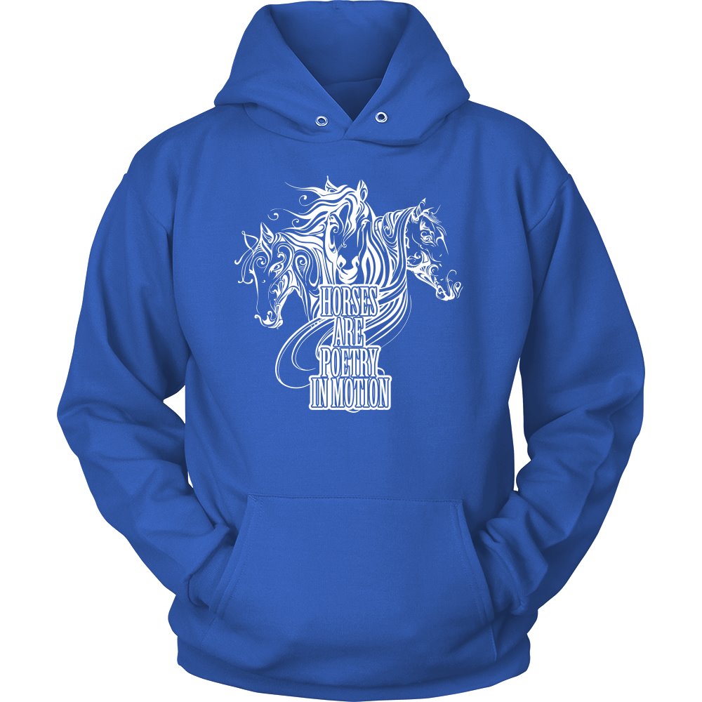 Horses Are Poetry In Motion! T-shirt teelaunch Unisex Hoodie Royal Blue S