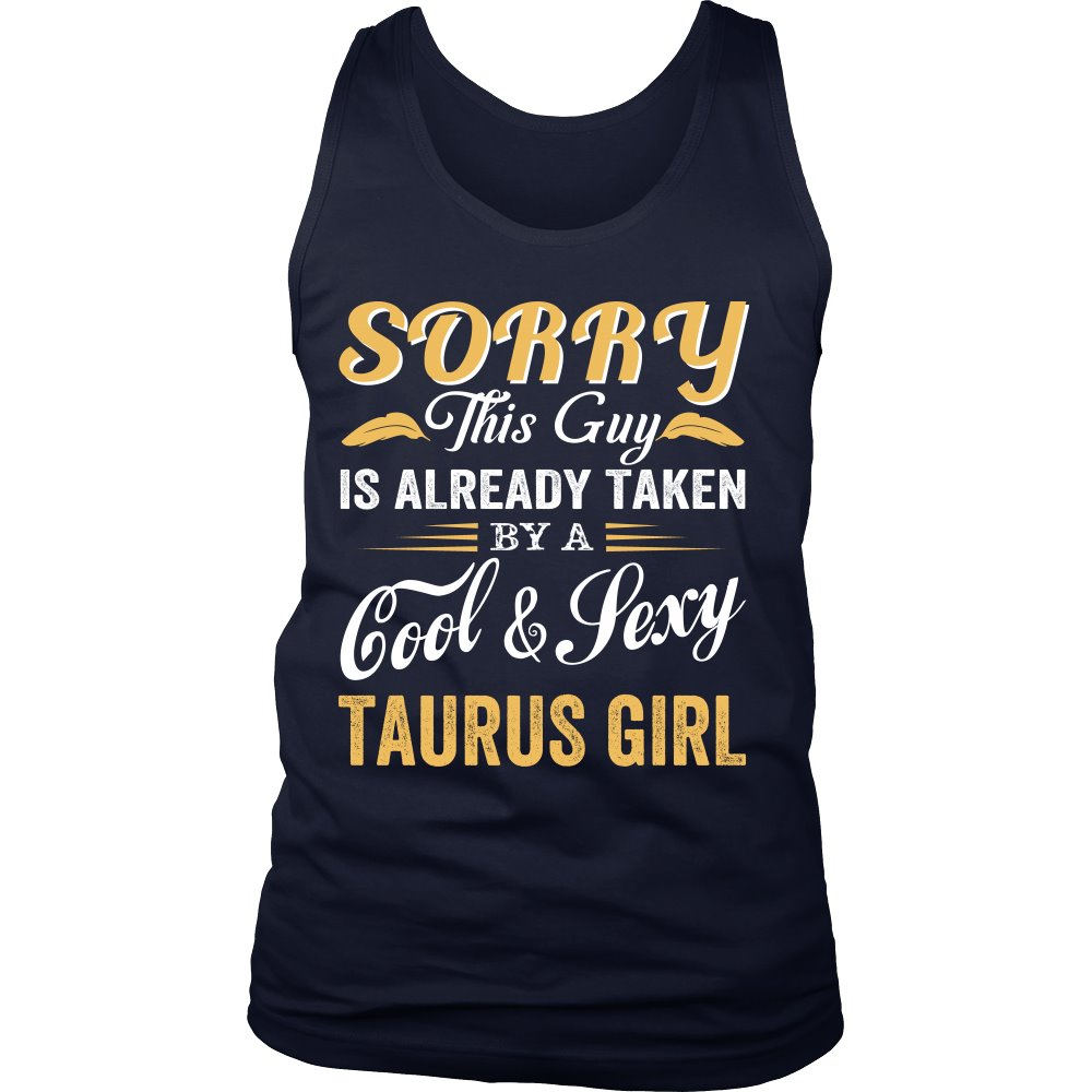 Love A Cool And Sexy Taurus Girl T-shirt teelaunch District Mens Tank Navy S