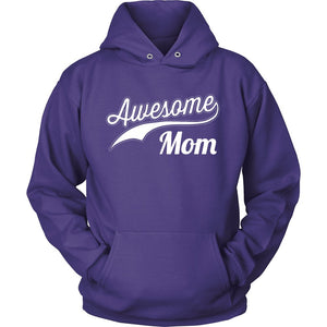 Awesome Mom T-shirt teelaunch Unisex Hoodie Purple S