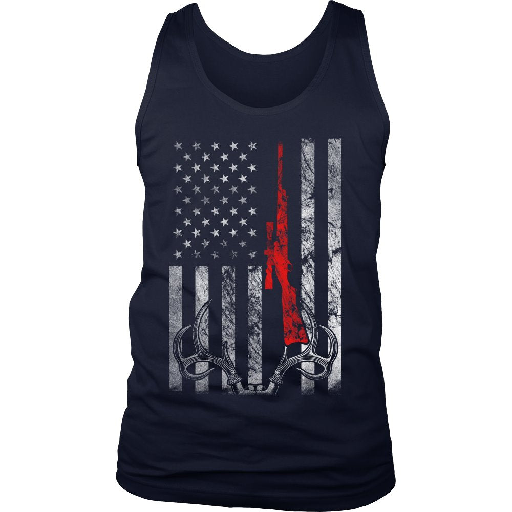 Hunting - Limited Edition T-shirt T-shirt teelaunch District Mens Tank Navy S