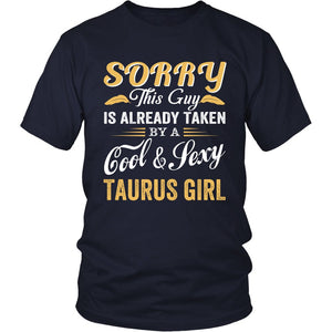 Love A Cool And Sexy Taurus Girl T-shirt teelaunch District Unisex Shirt Navy S