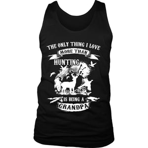 The Only Thing I Love More Than Hunting Is Being A Grandpa T-shirt teelaunch District Mens Tank Black S