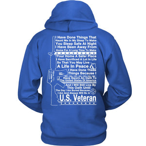 Proud U.S. Veteran T-shirt teelaunch Unisex Hoodie Royal Blue S
