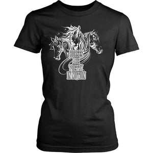Horses Are Poetry In Motion! T-shirt teelaunch District Womens Shirt Black S