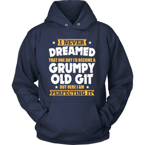 Grumpy Old Git T-shirt teelaunch Unisex Hoodie Navy S