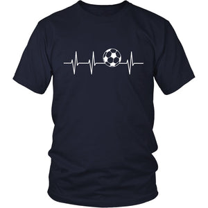 Love Soccer T-shirt teelaunch District Unisex Shirt Navy S