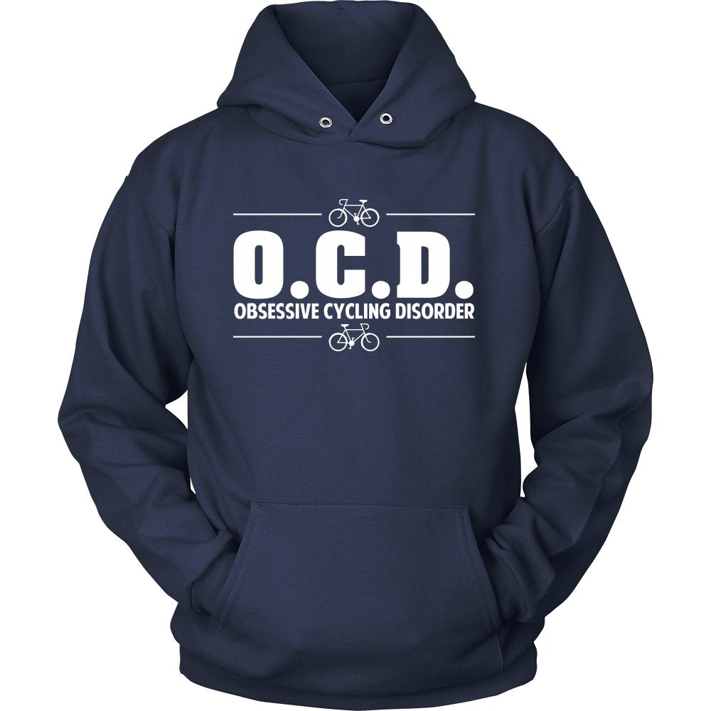 OCD - Obsessive Cycling Disorder T-shirt teelaunch Unisex Hoodie Navy S